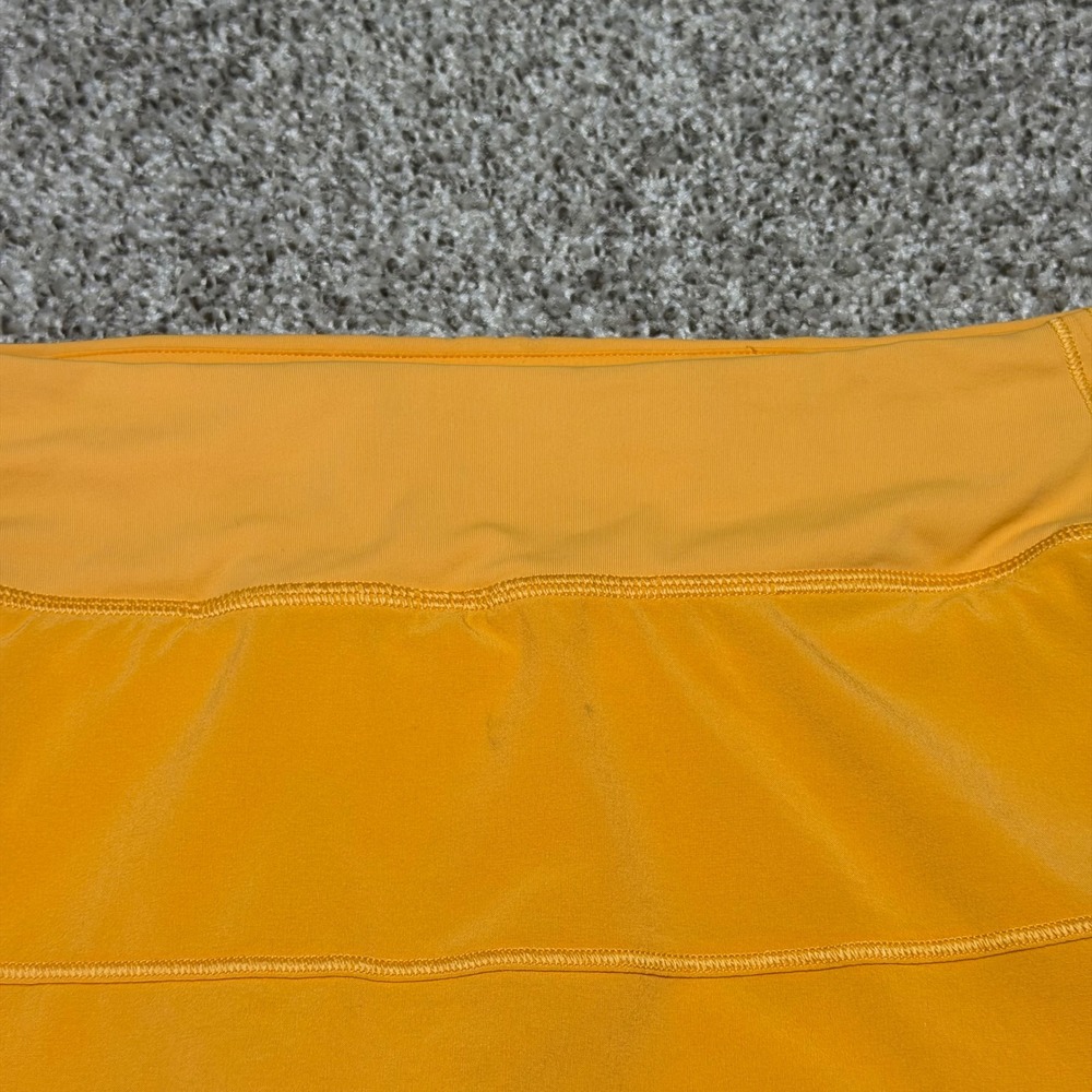 Lululemon Pace Rival Skirt Mid Rise Long Mango Dream Orange Women 6 Athletic - Picture 11 of 11